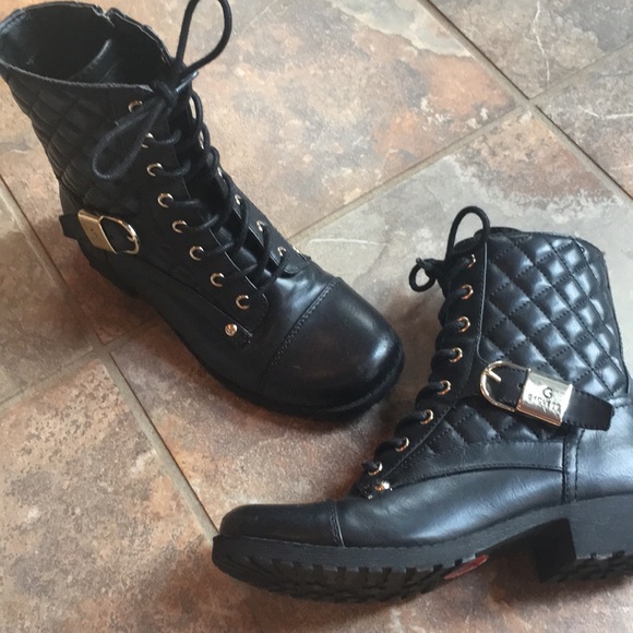 guess quilted boots